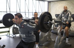 Chico durante treino do Corinthians esta manh no CT Joaquim Grava, no Parque Ecolgico do Tiete. O time se prepara para o jogo contra o Fluminense, dia 12/06, domingo a tarde, no estdio do Pacaembu, pela 4 rodada do Brasileiro 2011