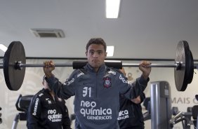 Welder durante treino do Corinthians esta manh no CT Joaquim Grava, no Parque Ecolgico do Tiete. O time se prepara para o jogo contra o Fluminense, dia 12/06, domingo a tarde, no estdio do Pacaembu, pela 4 rodada do Brasileiro 2011