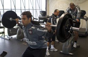 Welder durante treino do Corinthians esta manh no CT Joaquim Grava, no Parque Ecolgico do Tiete. O time se prepara para o jogo contra o Fluminense, dia 12/06, domingo a tarde, no estdio do Pacaembu, pela 4 rodada do Brasileiro 2011