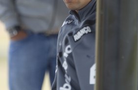 Welder durante treino do Corinthians esta manhã no CT Joaquim Grava, no Parque Ecológico do Tiete. O time se prepara para o jogo contra o Fluminense, dia 12/06, domingo a tarde, no estádio do Pacaembu, pela 4ª rodada do Brasileirão 2011