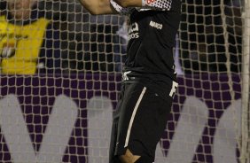 Julio Cesar durante a partida entre Corinthians x Fluminense, realizada esta tarde no estdio do Pacaembu, pela 4 rodada do Campeonato Brasileiro de 2011
