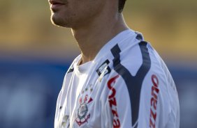 Alex durante treino do Corinthians esta tarde no CT Joaquim Grava, no Parque Ecolgico do Tiete. O time se prepara para o jogo contra o So Paulo, dia 26/06, domingo a tarde, no estdio do Pacaembu, pela 6 rodada do Brasileiro 2011