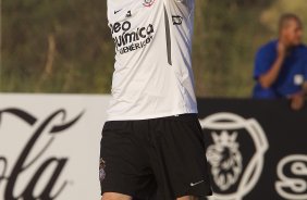 Chico durante treino do Corinthians esta tarde no CT Joaquim Grava, no Parque Ecolgico do Tiete. O time se prepara para o jogo contra o So Paulo, dia 26/06, domingo a tarde, no estdio do Pacaembu, pela 6 rodada do Brasileiro 2011