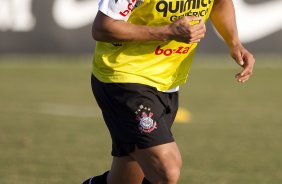 Emerson durante treino do Corinthians que aconteceu esta tarde no CT Joaquim Grava, no Parque Ecolgico do Tiete. O time se prepara para o jogo contra o So Paulo, dia 26/06, domingo a tarde, no estdio do Pacaembu, pela 6 rodada do Brasileiro 2011