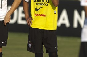 Liedson durante o treino do Corinthians que aconteceu esta tarde no CT Joaquim Grava, no Parque Ecolgico do Tiete. O time se prepara para o jogo contra o So Paulo, dia 26/06, domingo a tarde, no estdio do Pacaembu, pela 6 rodada do Brasileiro 2011