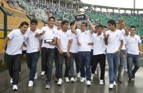 Durante a partida entre Corinthians x São Paulo, realizada esta tarde no estádio do Pacaembu, pela 6ª rodada do Campeonato Brasileiro de 2011