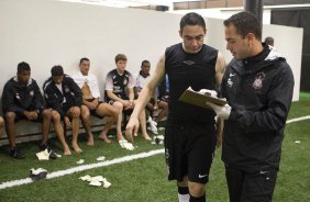Durante a partida entre Corinthians x São Paulo, realizada esta tarde no estádio do Pacaembu, pela 6ª rodada do Campeonato Brasileiro de 2011