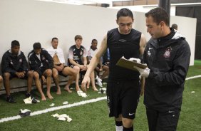 Durante a partida entre Corinthians x So Paulo, realizada esta tarde no estdio do Pacaembu, pela 6 rodada do Campeonato Brasileiro de 2011