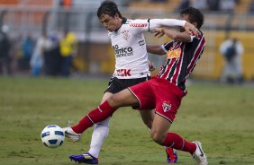 Durante a partida entre Corinthians x So Paulo, realizada esta tarde no estdio do Pacaembu, pela 6 rodada do Campeonato Brasileiro de 2011