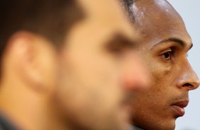 Danilo e LIedson do durante treino Treino do Corinthians realizado no Parque Ecolgico