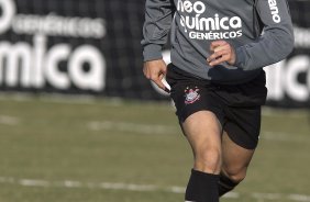 Alex durante o treino do Corinthians que aconteceu esta tarde no CT Joaquim Grava, no Parque Ecológico do Tiete. O time se prepara para o jogo contra o Bahia/BA, amanhã, quarta-feira, dia 29/06, no estádio Roberto Santos, o Pituacu, em Salvador, pela 7ª rodada do Brasileirão 2011