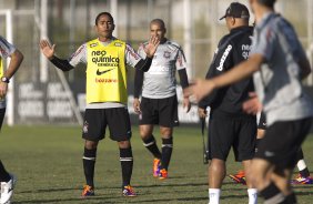 Jorge Henrique durante o treino do Corinthians que aconteceu esta tarde no CT Joaquim Grava, no Parque Ecológico do Tiete. O time se prepara para o jogo contra o Bahia/BA, amanhã, quarta-feira, dia 29/06, no estádio Roberto Santos, o Pituacu, em Salvador, pela 7ª rodada do Brasileirão 2011