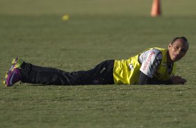 Liedson durante o treino do Corinthians que aconteceu esta tarde no CT Joaquim Grava, no Parque Ecológico do Tiete. O time se prepara para o jogo contra o Bahia/BA, amanhã, quarta-feira, dia 29/06, no estádio Roberto Santos, o Pituacu, em Salvador, pela 7ª rodada do Brasileirão 2011