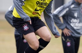 Alex durante o treino do Corinthians que aconteceu esta tarde no CT Joaquim Grava, no Parque Ecolgico do Tiete. O time se prepara para o jogo contra o Vasco da Gama, dia 06/07, quarta-feira, a noite, no estdio do Pacaembu, pela 8 rodada do Brasileiro 2011