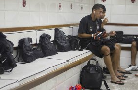Ralf nos vestiários antes da partida entre Botafogo x Corinthians, realizada esta noite no estádio de São Januário, pela 10ª rodada do Campeonato Brasileiro de 2011