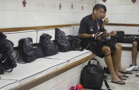 Ralf nos vestirios antes da partida entre Botafogo x Corinthians, realizada esta noite no estdio de So Janurio, pela 10 rodada do Campeonato Brasileiro de 2011