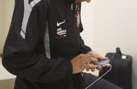 Welder nos vestiários ants da partida entre Corinthians x América-MG, realizada esta noite no estádio do Pacaembu, 14ª rodada do Campeonato Brasileiro de 2011