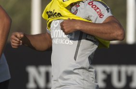 Jorge Henrique durante o treino do Corinthians esta tarde no CT Joaquim Grava, no Parque Ecolgico do Tiete. O time se prepara para o jogo contra o Atltico-PR, domingo a tarde, dia 07/08, no estdio da Arena da Baixada, pela 15 rodada do Brasileiro 2011