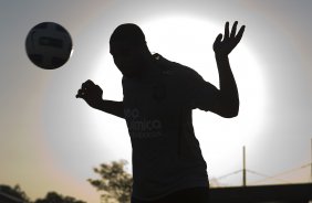 Adriano durante o treino do Corinthians esta tarde no CT Joaquim Grava, no Parque Ecolgico do Tiete. O time se prepara para o jogo contra o Cear, domingo a tarde, dia 14/08, no estdio do Pacaembu, pela 16 rodada do Brasileiro 2011