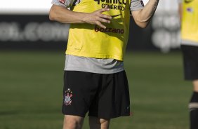 Chico durante o treino do Corinthians esta tarde no CT Joaquim Grava, no Parque Ecolgico do Tiete. O time se prepara para o jogo contra o Cear, domingo a tarde, dia 14/08, no estdio do Pacaembu, pela 16 rodada do Brasileiro 2011