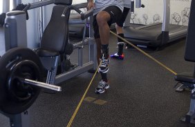 Denner durante o treino do Corinthians esta tarde no CT Joaquim Grava, no Parque Ecolgico do Tiete. O time se prepara para o jogo contra o Cear, domingo a tarde, dia 14/08, no estdio do Pacaembu, pela 16 rodada do Brasileiro 2011