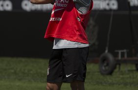 Alex durante o treino do Corinthians esta manh no CT Joaquim Grava, no Parque Ecolgico do Tiete. O time se prepara para o jogo contra o Flamengo, quinta-feira a noite, dia 08/09, no estdio do Pacaembu, vlida pela 22 rodada do Brasileiro 2011