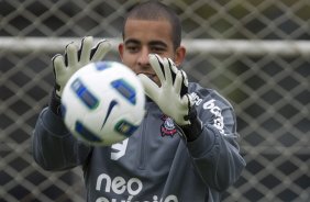 Danilo Fernandes durante o treino do Corinthians, esta manh no CT Joaquim Grava, no Parque Ecolgico do Tiete, que serviu como preparao para o jogo contra o Fluminense, amanh, dia 11/09, domingo a tarde, no Engenho, vlida pela 23 rodada do Brasileiro 2011