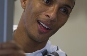 Liedson durante o treino do Corinthians, esta manh no CT Joaquim Grava, no Parque Ecolgico do Tiete, que serviu como preparao para o jogo contra o Fluminense, amanh, dia 11/09, domingo a tarde, no Engenho, vlida pela 23 rodada do Brasileiro 2011