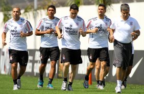 Do Corinthians durante treino realizado no CT Joaquim Grava