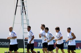 Do Corinthians durante treino realizado no CT Joaquim Grava