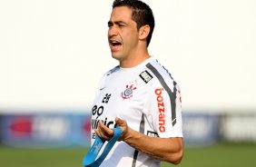 Chico durante treino do Corinthians realizado no Centro de treinamento Joaquim Grava