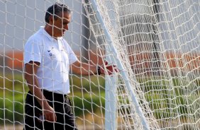 O tcnico Tite durante treino do Corinthians realizado no Centro de treinamento Joaquim Grava