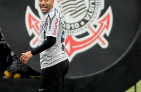 Emerson durante treino do Corinthians realizado no Centro de treinamento Joaquim Grava