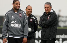 Adriano durante treino do Corinthians realizado no Centro de treinamento Joaquim Grava