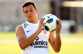 Taubate durante treino do Corinthians realizado no Centro de treinamento Joaquim Grava