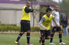 O atacante Adriano durante o treino desta manh no CT Joaquim Grava, no Parque Ecolgico do Tiete, o prximo jogo ser contra o Atltico-GO, domingo, dia 09/10, no Pacaembu, vlida pela 28 rodada do Brasileiro 2011