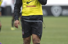 O atacante Adriano durante o treino desta manh no CT Joaquim Grava, no Parque Ecolgico do Tiete, o prximo jogo ser contra o Atltico-GO, domingo, dia 09/10, no Pacaembu, vlida pela 28 rodada do Brasileiro 2011
