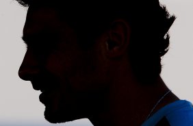 Alex durante o treino desta manh no CT Joaquim Grava, no Parque Ecolgico do Tiete, o prximo jogo ser contra o Atltico-GO, amanh, domingo, dia 09/10, no Pacaembu, vlida pela 28 rodada do Brasileiro 2011