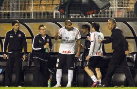 Durante a partida entre Corinthians x Atlético-GO, realizada esta noite no estádio do Pacaembu, válida pela 28ª rodada do Campeonato Brasileiro de 2011