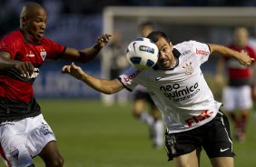 Durante a partida entre Corinthians x Atlético-GO, realizada esta noite no estádio do Pacaembu, válida pela 28ª rodada do Campeonato Brasileiro de 2011