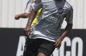 Moiss durante o treino desta manh no CT Joaquim Grava, no Parque Ecolgico do Tiete, o prximo jogo ser contra o Botafogo, quarta-feira a noite, dia 12/10, no Pacaembu, vlida pela 29 rodada do Brasileiro 2011