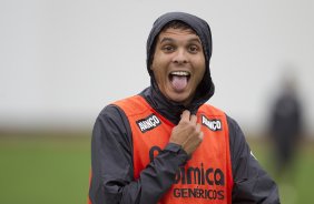 Ramon que volta ao time do Corinthians durante o treino desta manh no CT Joaquim Grava, no Parque Ecolgico do Tiete, o prximo jogo ser contra o Cruzeiro, amanh, domingo, dia 16/10, na Serejo, vlida pela 30 rodada do Brasileiro 2011