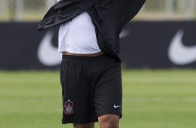 Adriano durante o treino esta tarde no CT Joaquim Grava, no Parque Ecolgico do Tiete, o prximo jogo ser contra o Internacional/RS, domingo, dia 23/10, no estdio Beira-Rio, vlida pela 31 rodada do Brasileiro 2011