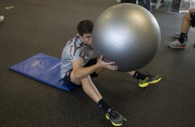 Alex durante o treino na academia esta manh no CT Joaquim Grava, no Parque Ecolgico do Tiete, o prximo jogo ser contra o Internacional/RS, domingo, dia 23/10, no estdio Beira-Rio, vlida pela 31 rodada do Brasileiro 2011