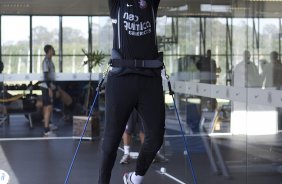 Renan durante o treino na academia esta manh no CT Joaquim Grava, no Parque Ecolgico do Tiete, o prximo jogo ser contra o Internacional/RS, domingo, dia 23/10, no estdio Beira-Rio, vlida pela 31 rodada do Brasileiro 2011