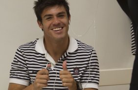 Nene Bonilha nos vestiários antes da partida entre Internacional/RS x Corinthians, realizada esta tarde no estádio Beira Rio, em Porto Alegre/RS, válida pela 31ª rodada do Campeonato Brasileiro de 2011