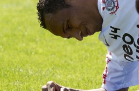 Liedson durante o treino desta manh no CT Joaquim Grava, no Parque Ecolgico do Tiete, o prximo jogo ser contra o Ava, domingo, dia 30/10, no Pacaembu, vlida pela 32 rodada do Brasileiro 2011