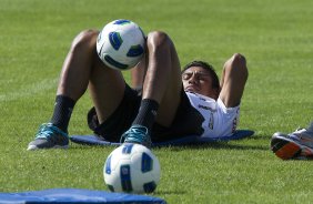 Paulinho durante o treino desta manh no CT Joaquim Grava, no Parque Ecolgico do Tiete, o prximo jogo ser contra o Ava, domingo, dia 30/10, no Pacaembu, vlida pela 32 rodada do Brasileiro 2011