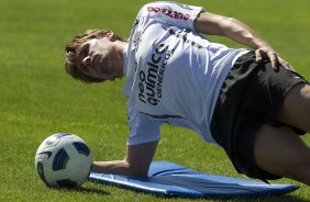 Paulo Andr durante o treino desta manh no CT Joaquim Grava, no Parque Ecolgico do Tiete, o prximo jogo ser contra o Ava, domingo, dia 30/10, no Pacaembu, vlida pela 32 rodada do Brasileiro 2011