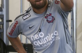 Adriano durante o treino desta manh no CT Joaquim Grava, no Parque Ecolgico do Tiete, o prximo jogo ser contra o Ava, domingo, dia 30/10, no Pacaembu, vlida pela 32 rodada do Brasileiro 2011